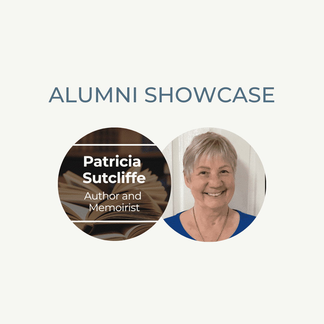 Alumni Patricia Sutcliffe, author and memoirist, featured in Raw Horizons' alumni showcase.